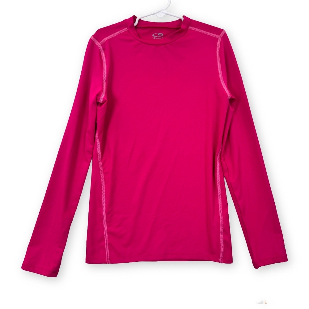 C9 by Champion Girls Pink Power Core Compression Long Sleeve Shirt L S9286
